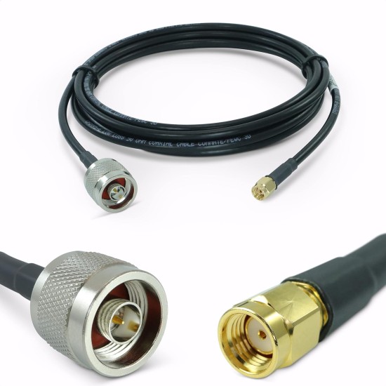 LMR 240 Cable N-MALE SMA-MALE GHz-6 Coaxial Kablo