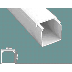 Kanalet 40x40 Plastik Kablo Kanalı Pvc